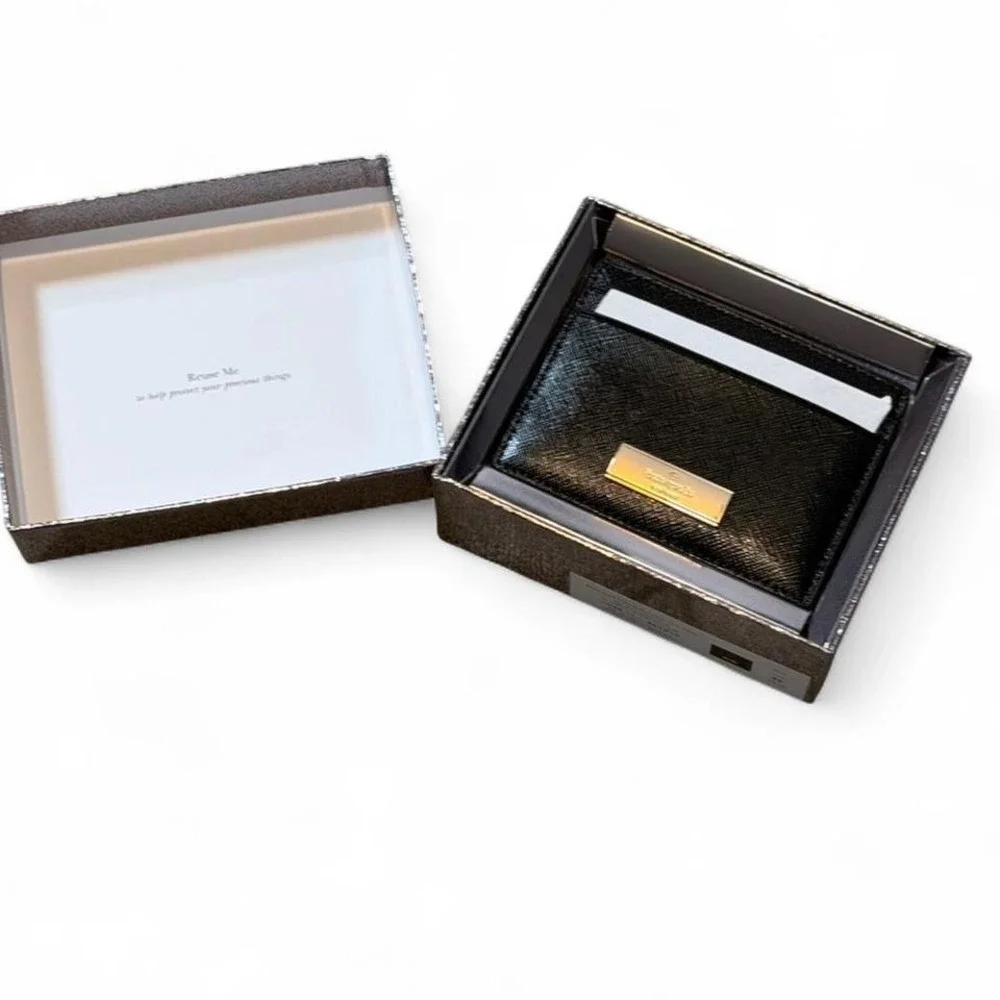 Kate Spade‎ Black Leather Card Holder
